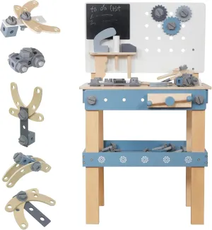 Wooden Tool Bench Toys for Kids Toddlers,Construction Workshop Toy Tool Workbench, 51 Pieces Tool Playset with Play Tools Set for Girls & Boys Toddlers 3 