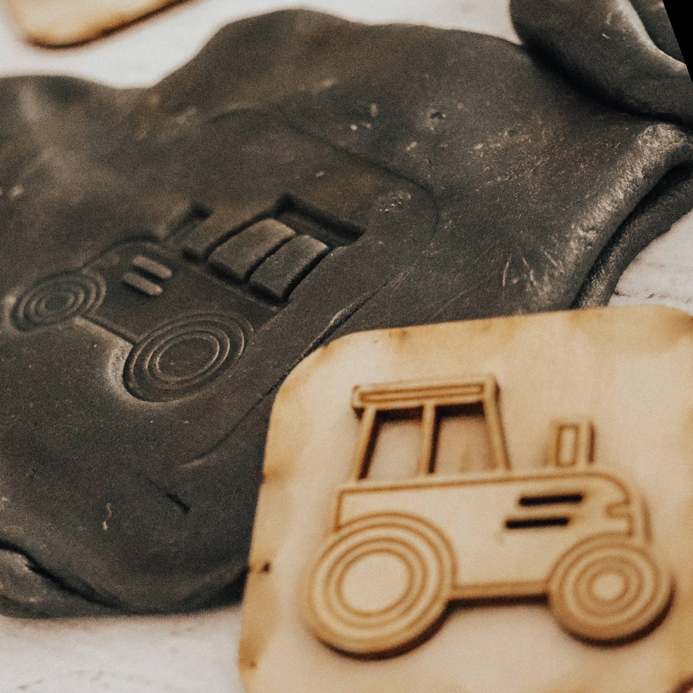 Wooden Transport Stamps, Set of 10