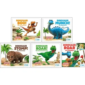 World of Dinosaur Roar Series 1-4 & World Book Day 5 Books Collection Set By Peter Curtis, Jeanne Willis