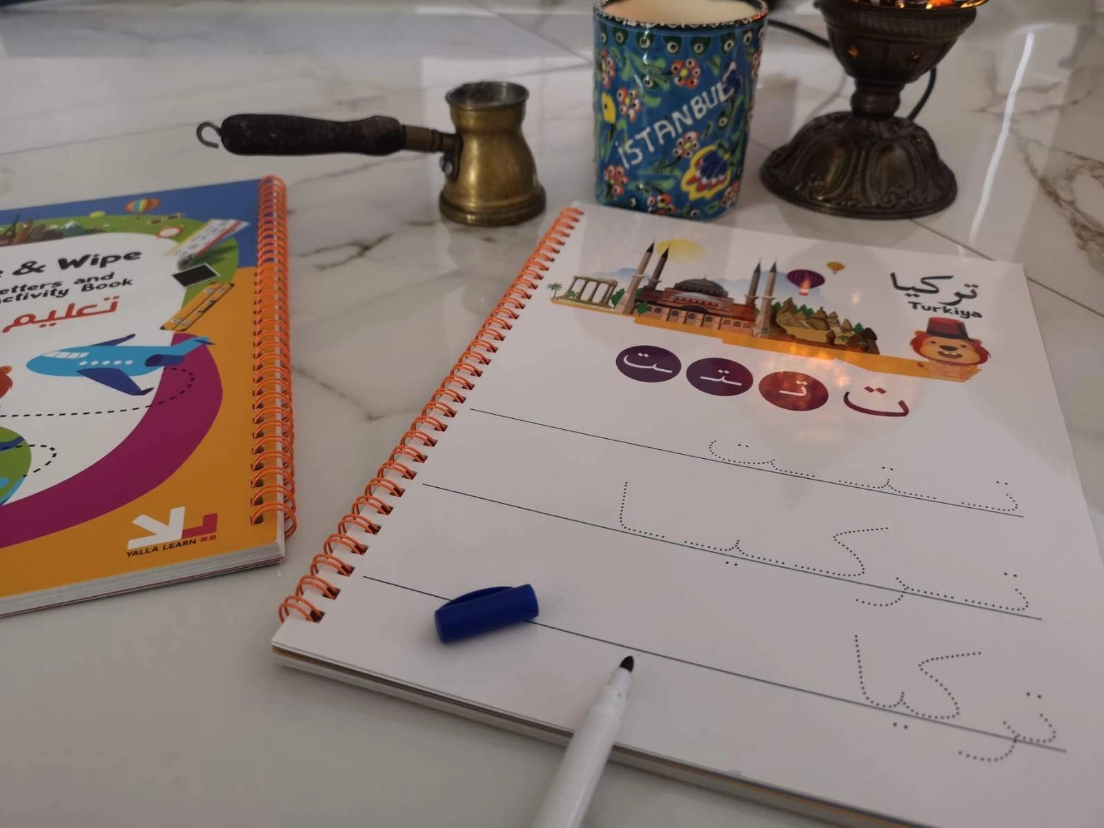 Write and Wipe Arabic Letters & Number Activity Book: Level 2