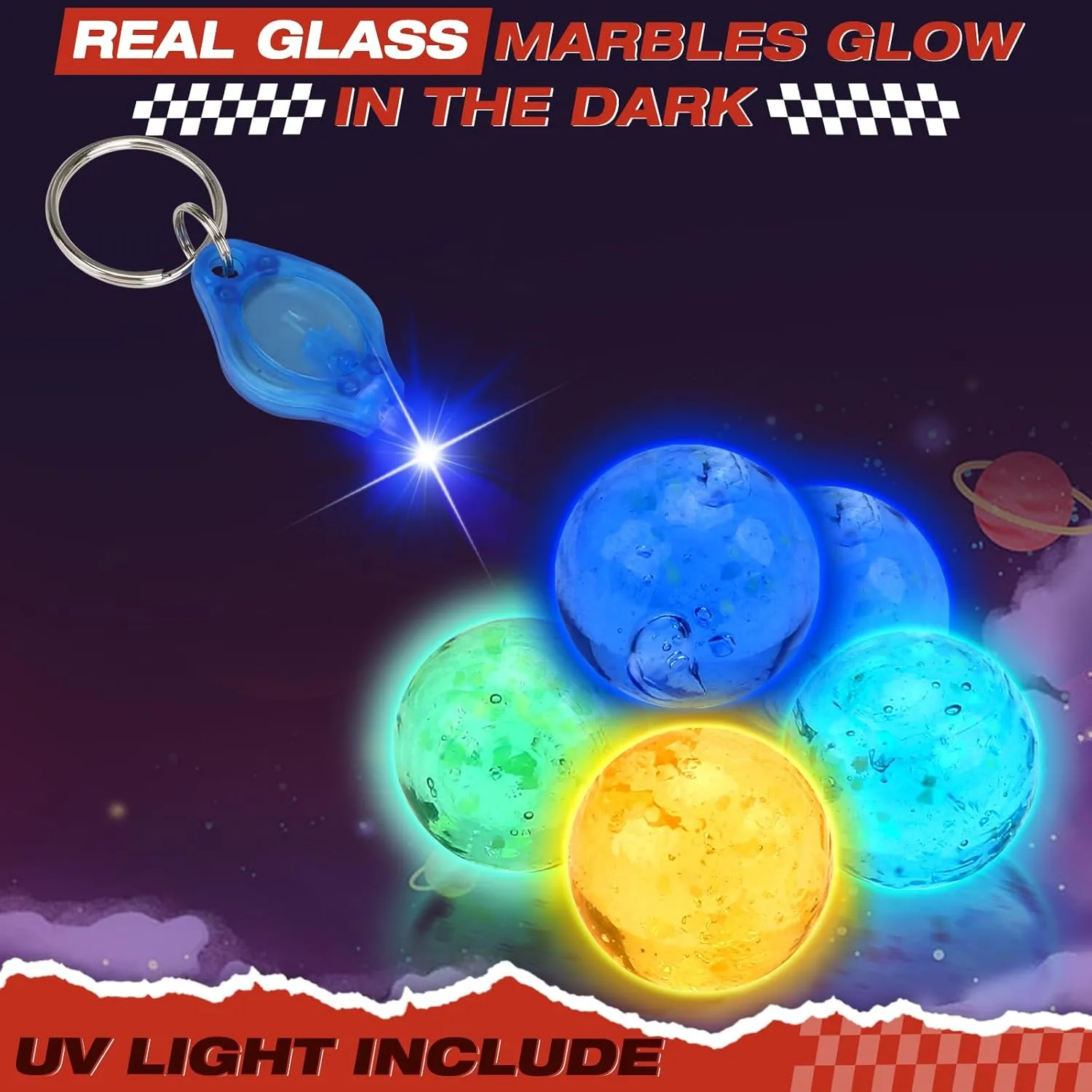 WTOR 216Pcs Marble Run with 12 Glow in The Dark Glass Marbles - Marble Maze Game Building Toy for Kid, Marble Track Race Set & STEM Learning Toy Gift for Boy Girl Age 4 5 6 7 8 9 