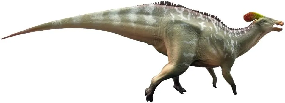 XINPANYIAN HAOLONGGOOD Parasaurolophus Dinosaur Ancient Prehistory Animal Model, 1:35 Scale (Color A)