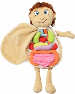 Yardwe Educational Plush Organ Puzzle Body Awareness Teaching Tool for Boys and Safe Learning Model for Anatomy Understanding Present for Birthdays Holidays