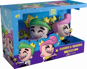 Youtooz FOP Cosmo and Wanda 5.1", Cosmo and Wanda Vinyl Figure, Collectible Cosmo and Wanda from The Fairly OddParents by Youtooz FOP Collection