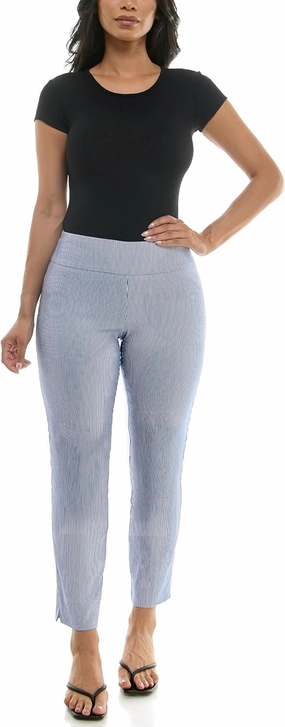 Zac & Rachel Women's Pull-On Ankle Length Pant with Tummy Control Waist Band