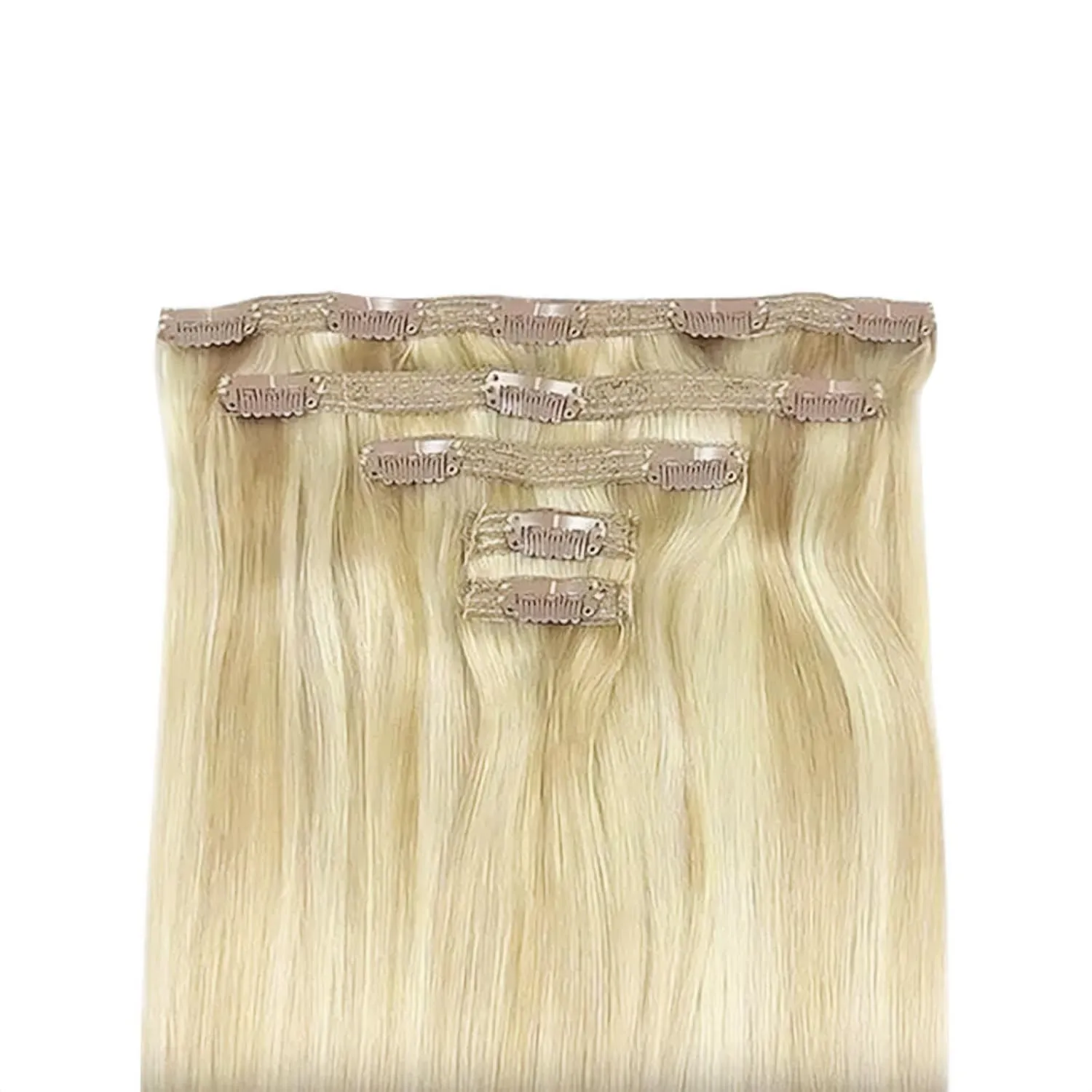 Zala Clip In Hair Extensions - 100% Remy Human Hair - Natural, Silky & Straight Discreet Clip in Extensions - Blend Easy into Natural Hair - 5 Piece Set, in Honey Blonde (100g / 20 inch)
