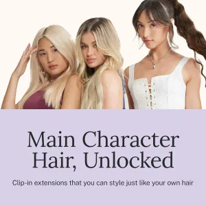 Zala Clip In Hair Extensions - 100% Remy Human Hair - Natural, Silky & Straight Discreet Clip in Extensions - Blend Easy into Natural Hair - 5 Piece Set, in Midnight Brown (85g / 16 inch)