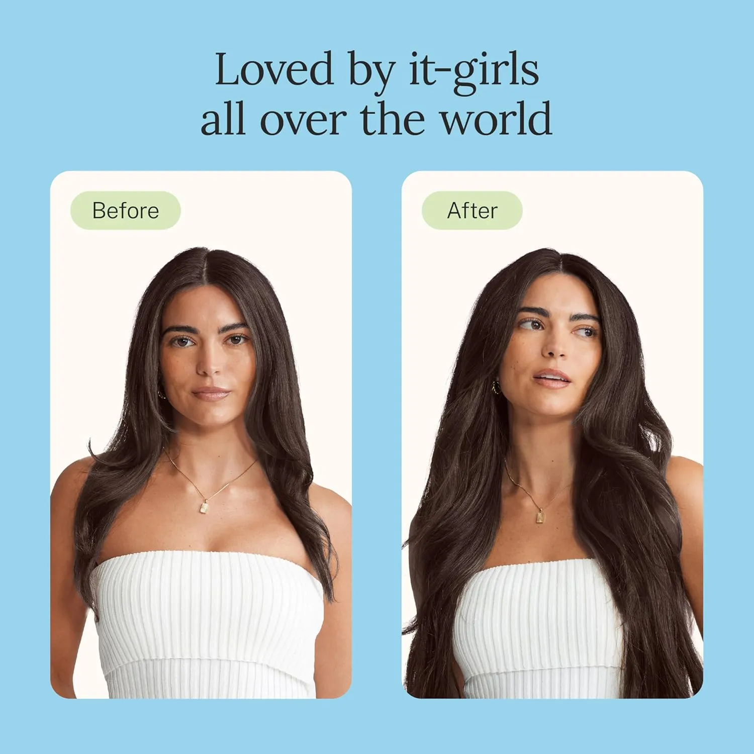 Zala Clip In Hair Extensions - 100% Remy Human Hair - Natural, Silky & Straight Discreet Clip in Extensions - Blend Easy into Natural Hair - 5 Piece Set, in Midnight Brown (85g / 16 inch)