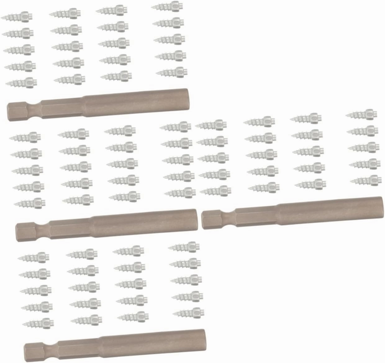 Zerodeko 5sets Styles Tire Spikes Anti-slip Nails Screw Tire Studs Car Hiking Studs for Snow 20pcs*5
