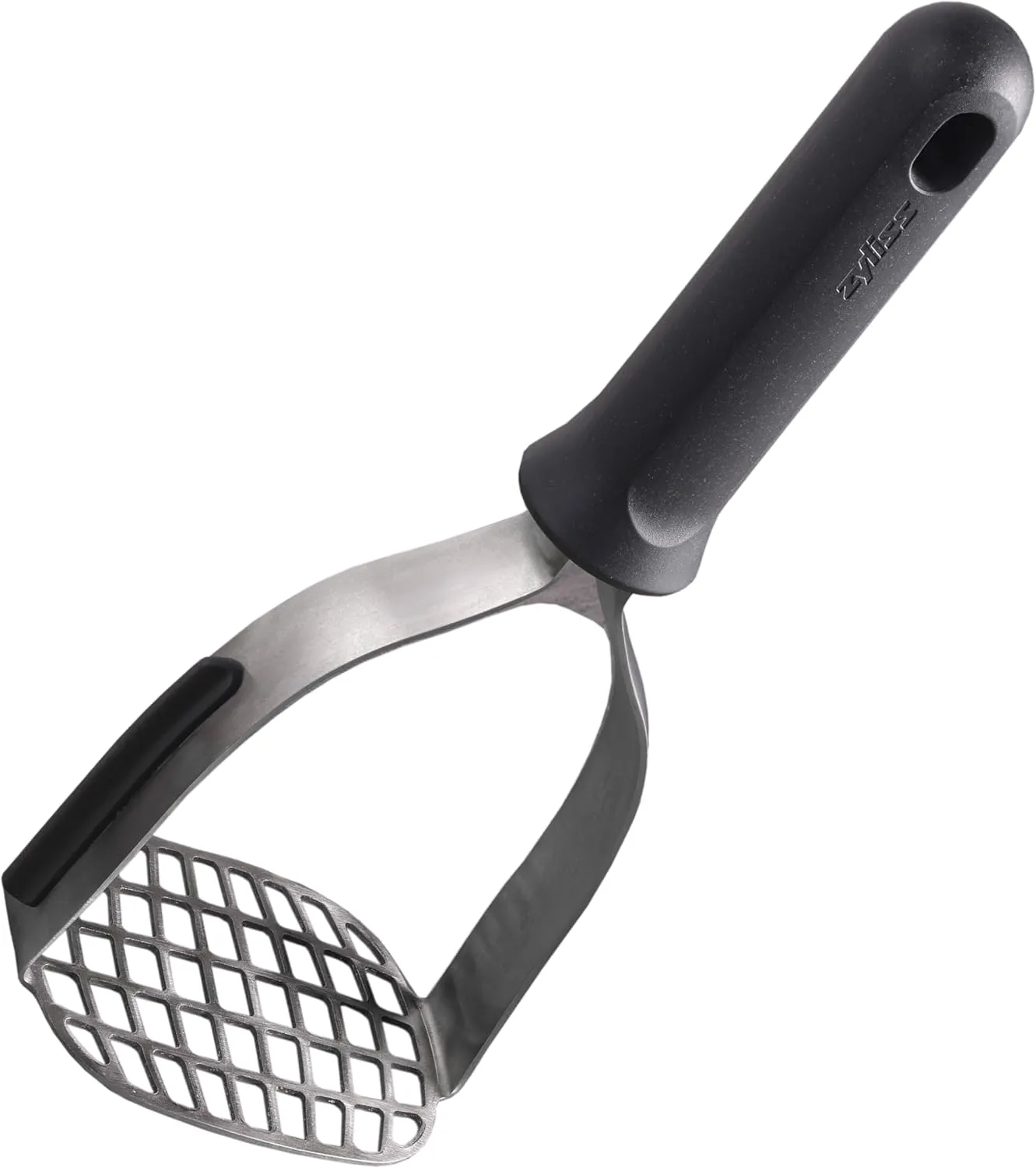 Zyliss Stainless Steel Potato Masher - Food Smasher for Potatoes, Avocados & More - Home Kitchen Essentials & Accessories - Manual Potato Masher Tool - Dishwasher-Safe Vegetable Masher - Grey